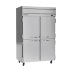 image of Beverage Air HF2HC-1HS 52" 4 Half Solid Doors 2-Section Reach-In Freezer, Top Mount, 45.2 cu. ft., Stainless Steel Front