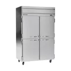 image of Beverage Air HFP2HC-1HS 52" 4-Half Solid Door 2-Section Reach-In Freezer, Top Mount, 45.2 cu. ft., Stainless Steel