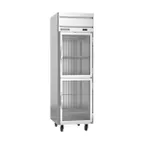 image of Beverage Air HFS1HC-1HG 26" 1-Section Reach-In Freezer, 2 Half Glass Doors, Top Mounted, 21 cu. ft.