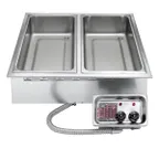 image of APW Wyott HFW-2S Hot Food Well Unit, Drop-In, Electric, (2) 12" X 20" Wells