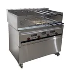 image of Hickory Industries CHURR 4 Rotisserie Churrasco Gas with Grill 13 Knife Spits