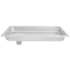 image of Hobart 12/22PN-SST Rectangular Grind Pan, 19.5" x 11.5" x 2.5", Stainless Steel, Hub #12/22