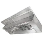 image of Captive Aire 16' L 430 Stainless Steel Make-Up Air Hood (Complete) with 3 Fans and Optional Fire System