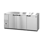 image of Hoshizaki BB80-S 80" Three Section 3 Swinging Solid Door Back Bar Cooler, 28.74 cu. ft.