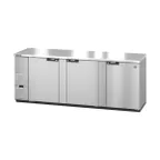 image of Hoshizaki BB95-S 95" Three Section 3 Swinging Solid Door Back Bar Cooler, 32.53 cu. ft.