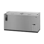 image of Hoshizaki CC65-S 65" Two Section Stainless Steel Horizontal Bottle Cooler, 19.6 cu. ft.