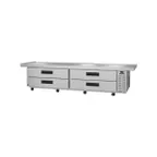 image of Hoshizaki CR110A 110" 4 Drawers Refrigerated Chef Base, (12) 12" x 20" Pan Capacity