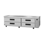 image of Hoshizaki CR85A 85" 4 Drawers Refrigerated Chef Base, (10) 12" x 20" Pan Capacity