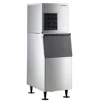 image of Hoshizaki F-450MAJ/B-300SF Air Cooled Flake 492 lb Ice Machine with Bin, 300 lb Storage