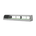 image of Hoshizaki HNC-150BA-L-SLH 59" Countertop Refrigerated Sushi Display Case, Left Compressor