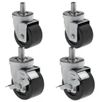 image of Hoshizaki HS-3546 Casters, 4", (Set of 4) (2 with Brakes)