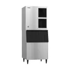 image of Hoshizaki KM-1100MAJ/B-500SF Air Cooled Crescent 1087 lb Ice Machine with Bin, 500 lb Storage