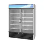 image of Hoshizaki RM-49-HC 60" 2-Section Swing Glass Door Refrigerated Merchandiser, 42.6 cu. ft.