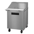 image of Hoshizaki SR27B-12M 27" One Section Mega Top Sandwich / Salad Prep Table w/ 1 Door, 12 Pans