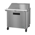 image of Hoshizaki SR36A-15M Mega Top Refrigerated Prep Table w/ 9.9 Cu Ft, 1 Solid Door, 15 Pans