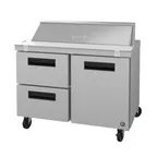 image of Hoshizaki SR48B-12D2 48" Sandwich / Salad Prep Table w/ 2 Drawers & 1 Door, 12 Pans