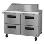 image of Hoshizaki SR48B-18MD4 48" Mega Top Sandwich / Salad Prep Table w/ 4 Drawers, 18 Pans