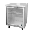 image of Hoshizaki UF27A-GLP01 27" One Section Undercounter Freezer w/ 1 Glass Door, 7.21 cu. ft.