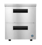 image of Hoshizaki UF27B-LPD2 27" 2-Drawer Undercounter Freezer, Stainless Steel, 7.2 cu. ft.