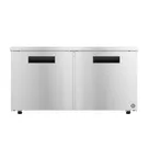 image of Hoshizaki UF60B-LP 60" 2-Door Undercounter Freezer, Stainless Steel, 15.1 cu. ft.