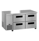 image of Hoshizaki ULR60B-D4 60" 4-Drawer Undercounter Refrigerator, Stainless Steel, 17.22 cu. ft.