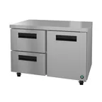 image of Hoshizaki UR48B-D2 48" 2-Section Undercounter Refrigerator w/ 1 Door & 2 Drawers, 13.6 cu. ft.