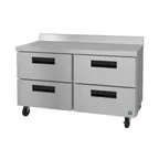 image of Hoshizaki WF48B-D4 48" 2-Section Worktop Freezer w/ 4 Drawers, 13.66 cu. ft.