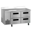 image of Hoshizaki WLR60B-D4 60" Two Section WorkTop Refrigerator, 4 Drawers, 17.22 cu. ft.