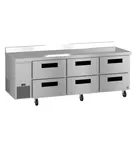 image of Hoshizaki WLR93B-D6 93" Three Section WorkTop Refrigerator, 6 Drawers, 30.17 cu. ft.