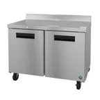 image of Hoshizaki WR48B-01 48" 2-Section Worktop Refrigerator w/ 2 Lockable Doors, 13.66 cu. ft.
