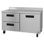 image of Hoshizaki WR60B-D2 60" 2-Section Worktop Refrigerator w/ 2 Drawers & 1 Door, 15.1 cu. ft.