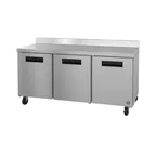 image of Hoshizaki WR72B 72" 3-Section Worktop Refrigerator w/ 3 Doors, 18.27 cu. ft.