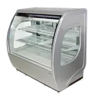 image of Howard-McCray ELITE-4-DC-HC-G 49" Curved Gray Refrigerated Deli Display Case