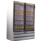 image of Howard-McCray GF42BM-FF 52" 2 Glass Door Merchandiser Freezer in White, 42 cu. ft.