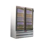 image of Howard-McCray GR42BM 52" Two Glass Door Merchandiser Refrigerator in White, 42 cu. ft.