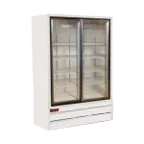 image of Howard-McCray GR48BM 52" Two Glass Door Merchandiser Refrigerator in White, 48 cu. ft.