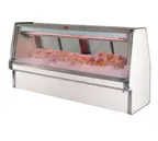 image of Howard-McCray R-CFS34E-4-S-LED 53" Flat Refrigerated Seafood Display Case, Remote, Stainless