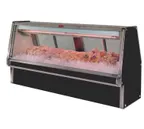 image of Howard-McCray R-CFS34E-8-BE-LED 100" Flat Refrigerated Seafood Display Case, Remote, Black