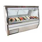 image of Howard-McCray R-CFS34N-12-LED 144" Flat Refrigerated Seafood Display Case, Remote, White