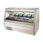 image of Howard-McCray R-CFS35-8-S-LED 95" Flat Refrigerated Seafood Display Case, Remote, Stainless