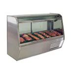 image of Howard-McCray R-CMS32E-6-LED 74" Single Duty Flat Refrigerated Meat Display Case, Remote