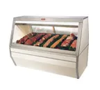 image of Howard-McCray R-CMS35-6-LED 71" Double Duty Flat Refrigerated Meat Display Case, Remote