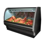 image of Howard-McCray R-CMS40E-8C-BE-LED 100" Single Duty Curved Refrigerated Meat Display Case, Remote