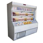 image of Howard-McCray R-D32E-3-LED 38'' Vertical Dairy Open Merchandiser in White, Remote Refrigeration