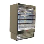 image of Howard-McCray R-OD35E-5-S-LED 63" Vertical Dairy Open Air Merchandiser, Stainless Steel, Remote