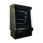image of Howard-McCray R-OM35E-3S-B-LED 39" Vertical Packaged Meats Open Merhandiser in Black, Remote