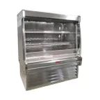 image of Howard-McCray R-OM35E-4L-S-LED 51" Vertical Packaged Meats Open Merhandiser, Stainless Steel, Remote