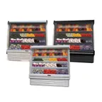image of Howard-McCray R-OP35E-6S-B-LED 75" Remote Refrigerated Produce Display Case, Black
