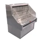 image of Howard-McCray R-OS35E-4-LED 51'' Horizontal Open Impluse Merchandiser in White, Remote Refrigeration, 2 Shelves, w/ LED Lighting