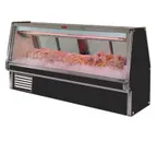 image of Howard-McCray SC-CFS34E-12-BE-LED 148" Flat Refrigerated Seafood Display Case, Black
